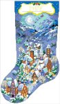 Christmas Village Stocking (image for) Christmas Village Stocking